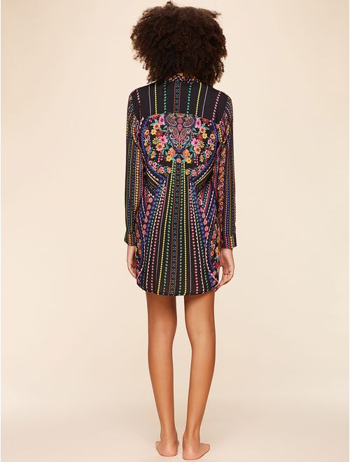 Camisa Estampada Boho