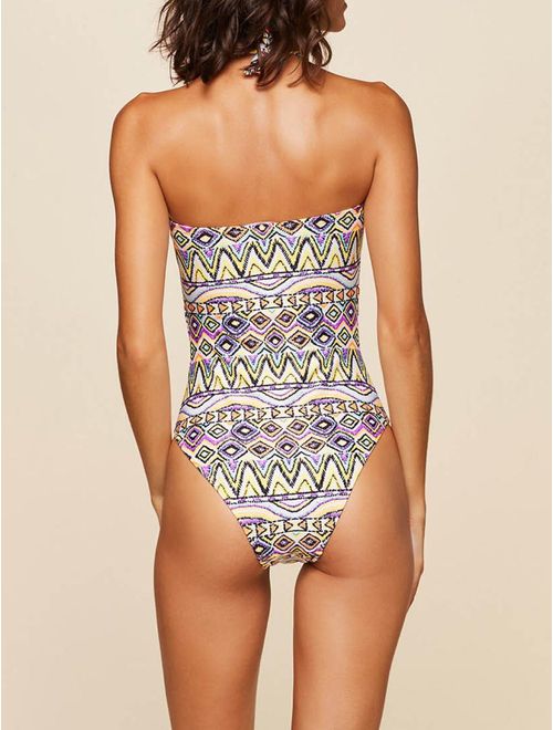 Maiô Cut Out Estampado Surin